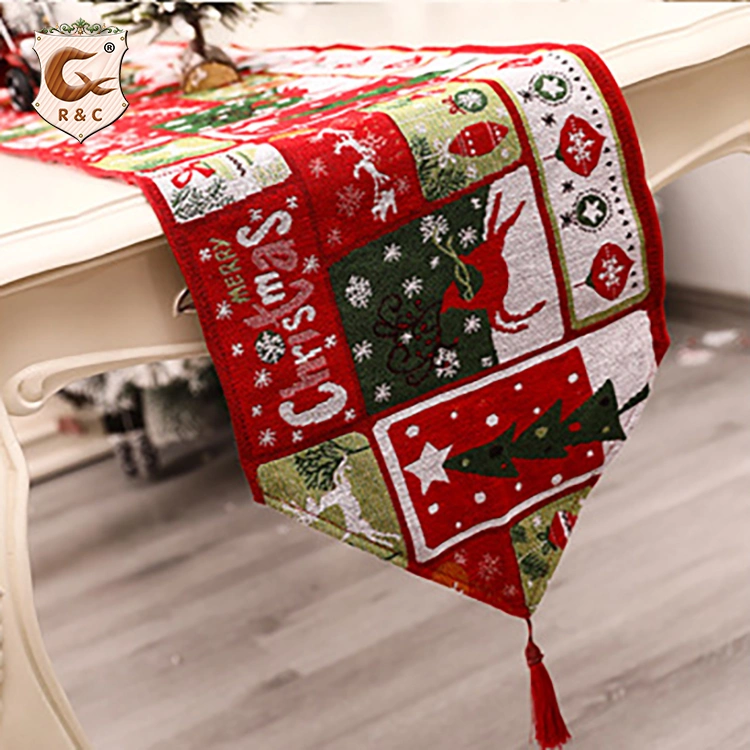 Wholesale Perfect Quality Best Choice Cotton Custom Jacquard Christmas Tablecloth