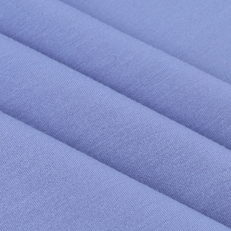 Soft 100% Organic Bamboo Woven Purple Smooth Plants Sustainable Scuba Knit Fabrics