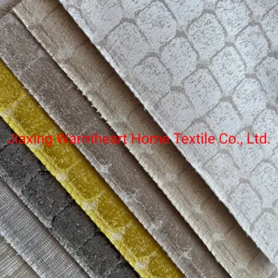 Tecido de estofamento de tecido de sofá Jacquard Pano decorativo em estoque