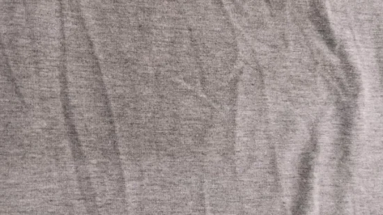 95% Tc 5% Spandex imitação Heather Grey Jersey Melange estilo T feito malha